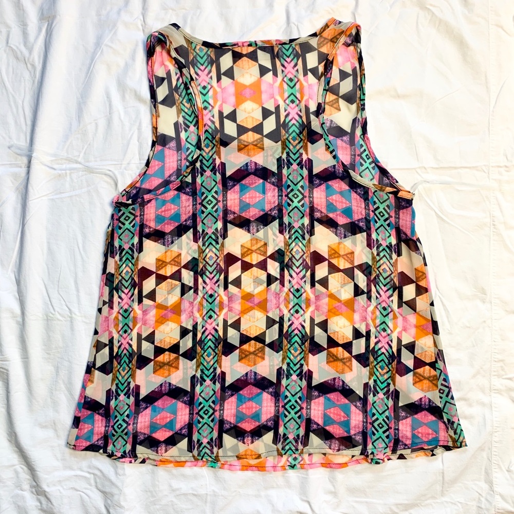 Colorful Geometric Top - Picture 2 of 3